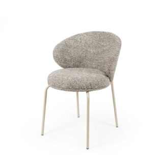 Silla LISBET taupe (pata beige)