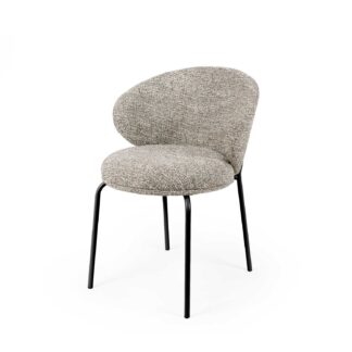Silla LISBET taupe (pata negra)