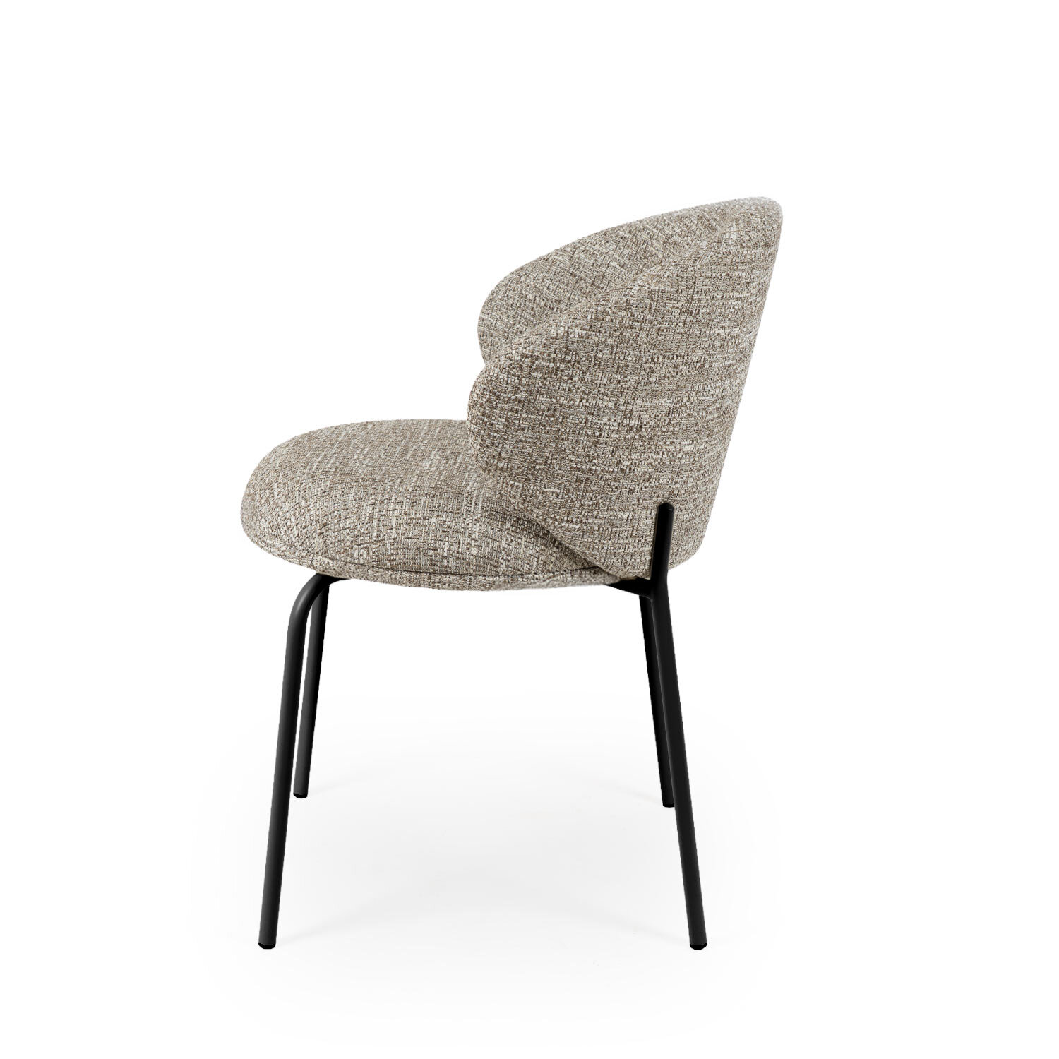 Silla LISBET taupe (pata negra) - Image 3