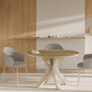 Silla MIRABELLA taupe (pata beige)