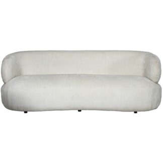 Sofá 3 Plazas Tela Beige 231x91x78cm Alt. Asiento:46cm