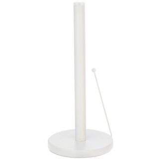 Soporte Rollo Cocina Acero Blanco Ø15x33cm
