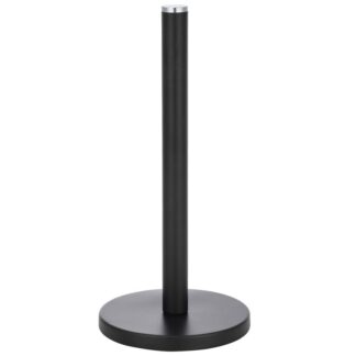 Soporte Rollo Cocina Acero Negro Ø15x32cm