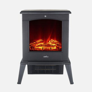 Termoventilador Ceramico Ptc Cameron 1800w Negro 2pot Efecto Llama Indep.termostato Reg.protecc.52x41,5x22,5cm