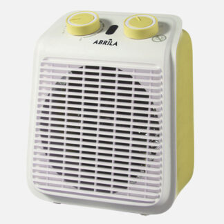 Termoventilador Electrico Ponce 2000w Amarillo/blanco 2pot.termostato Reg., Proteccion Sobrecalentamiento 23,5x19x14cm