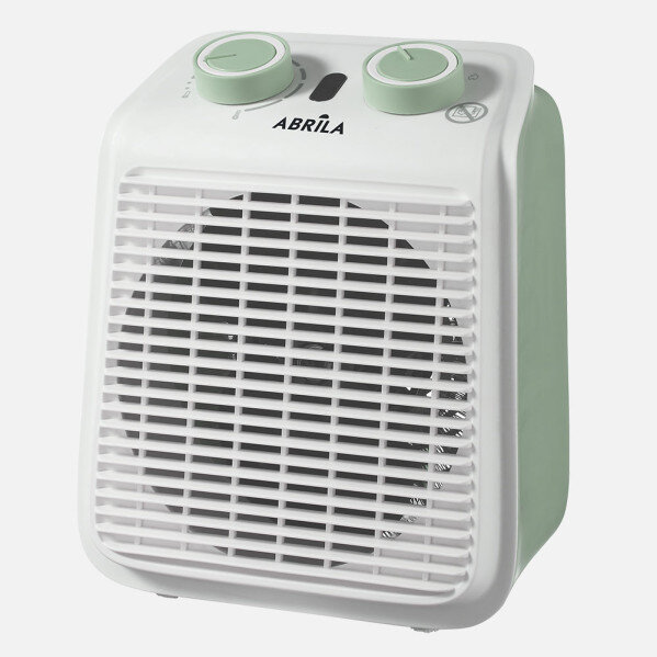 Termoventilador Electrico Ponce 2000w Verde/blanco 2pot.termostato Reg., Proteccion Sobrecalentamiento 23,5x19x14cm