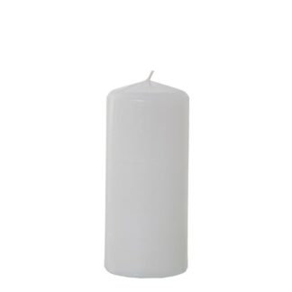 Vela Cera Blanca 18 Cm Ø8x18cm, Duración 72h. Aprox.