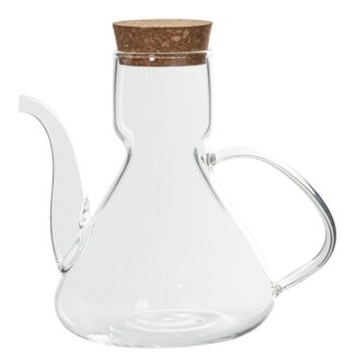 Aceitera Cristal Borosilicato 500ml C/tapon De Corcho 12x15,5cm 500ml