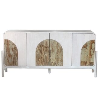 Aparador Madera Mango C/piedra C/4 Puertas 177x43x85cm