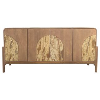 Aparador Madera Mango C/piedra C/4 Puertas 177x43x85cm