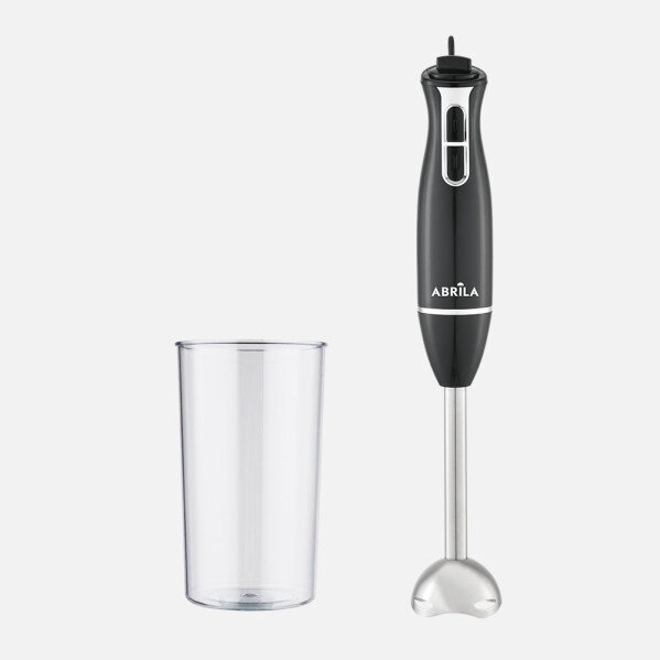 Batidora De Mano Baikai 450w Dc Negro 2vel C/vaso Cuchillas Ac.inox.velocid.ajustable,desmont,ergonomico 39,5x6,5x6,5cm