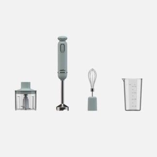 Batidora De Mano Kent 600w Verde 2vel+turbo Cuchi llas Ac.inoxidable  c/vaso+picadora+batidor Desmontable 40x6,6x6,6cm