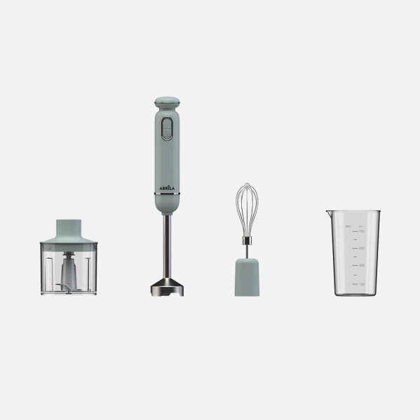 Batidora De Mano Kent 600w Verde 2vel+turbo Cuchi llas Ac.inoxidable c/vaso+picadora+batidor Desmontable 40x6,6x6,6cm