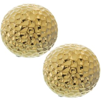 Bola Cerámica 10cm Dorada Ø10cm