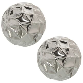 Bola Cerámica 11,5cm Plata Ø11,5cm