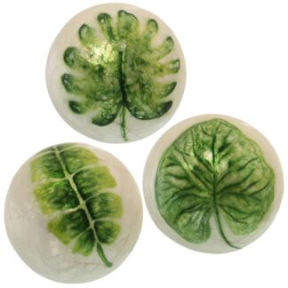 Bola Nacar Natural Deco. Hojacalada Surtido Ø10cm