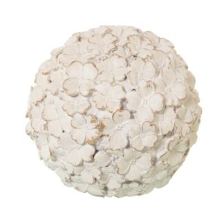 Bola Resina Blanco Envejecido Ø9,5cm