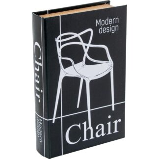 Caja Libro Madera Dm C/caja Caudales Metal 26x17x5cm