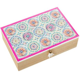Caja Madera Decorada 24x16x7cm