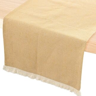 Camino De Mesa 45x160cm 55% Poliéster 45% Algodón Beige 45x160cm