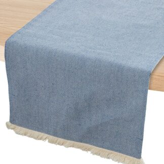 Camino De Mesa 45x160cm 55% Poliéster 45% Algodón Celeste 45x160cm