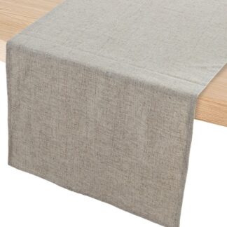 Camino De Mesa 45x160cm 55% Tela 45% Algodón Gris 45x160cm