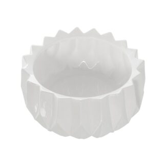 Centro Cerámica Ø32cm Blanco Brillo Ø32x13cm