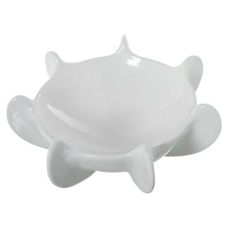 Centro Cerámica Ø35cm Blanco Brillo Ø35x15cm