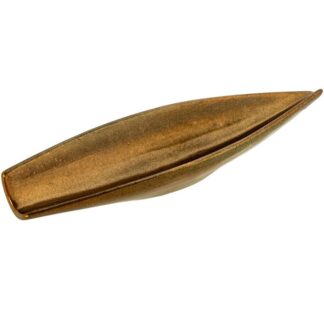 Centro Cerámica 55x14cm Dorado Cuero 55x14x9,5cm
