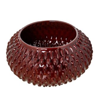 Centro Ceramica D44cm Burdeos Brillo 44x23cm