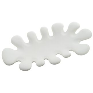 Centro Lobulado Ceramica Crema Rugosa 56x28,5x9cm