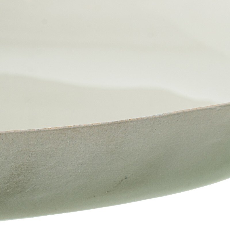 Centro Mesa Metal Esmaltado Blanco 43x31x5,5cm - Image 3