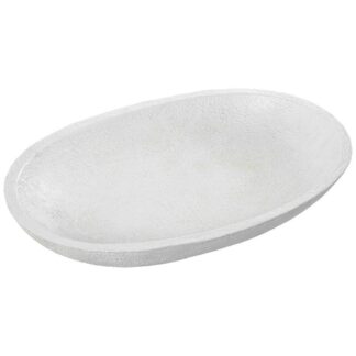 Centro Metal Hierro Blanco 52x34x8cm