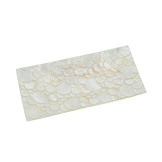 Centro Nacar 20x10cm Circulos Natural 20x10x1cm
