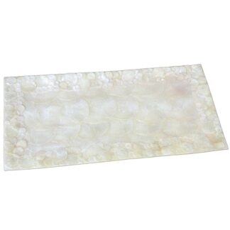 Centro Nácar 40x20cm Circulos Natural 40x20x1,5cm