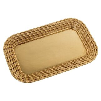 Centro Resina Dorado 24,5x15x4cm