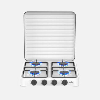 Cocina A Gas Butano Foster Blanca 8800w 4quemador Solo Exterior,tapa Protecc.reg.int.