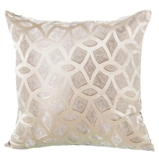 Cojín 45x45cm Crema 100% Poliéster 45x45cm, Con Cremallera