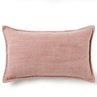 Cojín 50x30cm 55% Tela 45% Algodón Rosa 50x30cm-300 G Relleno