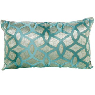 Cojín 50x30cm Azul 100% Poliéster 50x30cm, Con Cremallera