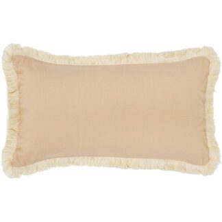 Cojín 50x30cm Crema 35% Poliéster 35% Algodón 30% Lino 50x30cm, Con Cremallera