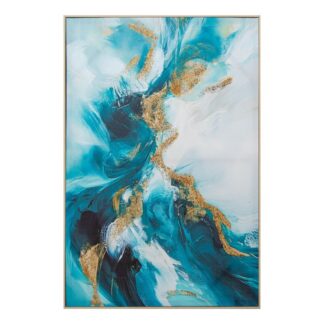 Cuadro Lienzo Madera C/marco 60x90 Cm. Abstracto 60x90x3.2cm