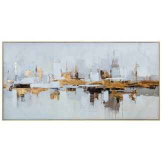 Cuadro Lienzo Madera C/marco 70x140 Cm. Abstracto 70x140x3.7cm