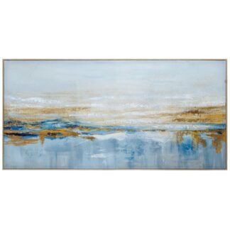Cuadro Lienzo Madera C/marco 70x140 Cm. Marina 70x140x3.7cm