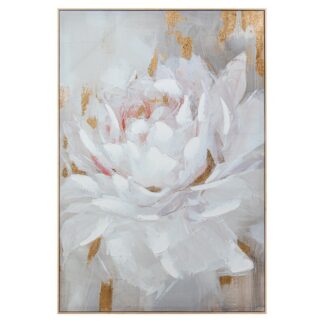 Cuadro Lienzo Madera C/marco 80x120 Cm. Flor 80x120x3.7cm