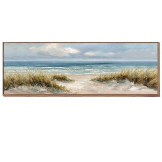 Cuadro Lienzo Madera C/marco Marina 150x50x3,5cm