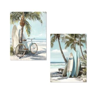 Cuadro Lienzo Madera Playa 30x40x3cm
