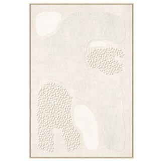 Cuadro Lienzo Marco Madera Natural 80x120 Cm. Abstracto 80x120 Cm.