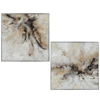 Cuadro Madera C/marco Abstracto 82x4,5x82cm