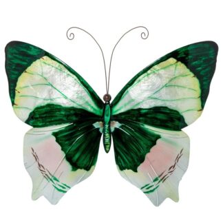Decoracion Pared Mariposa Metal/nacar Multicolor 45,5x3x30,5cm